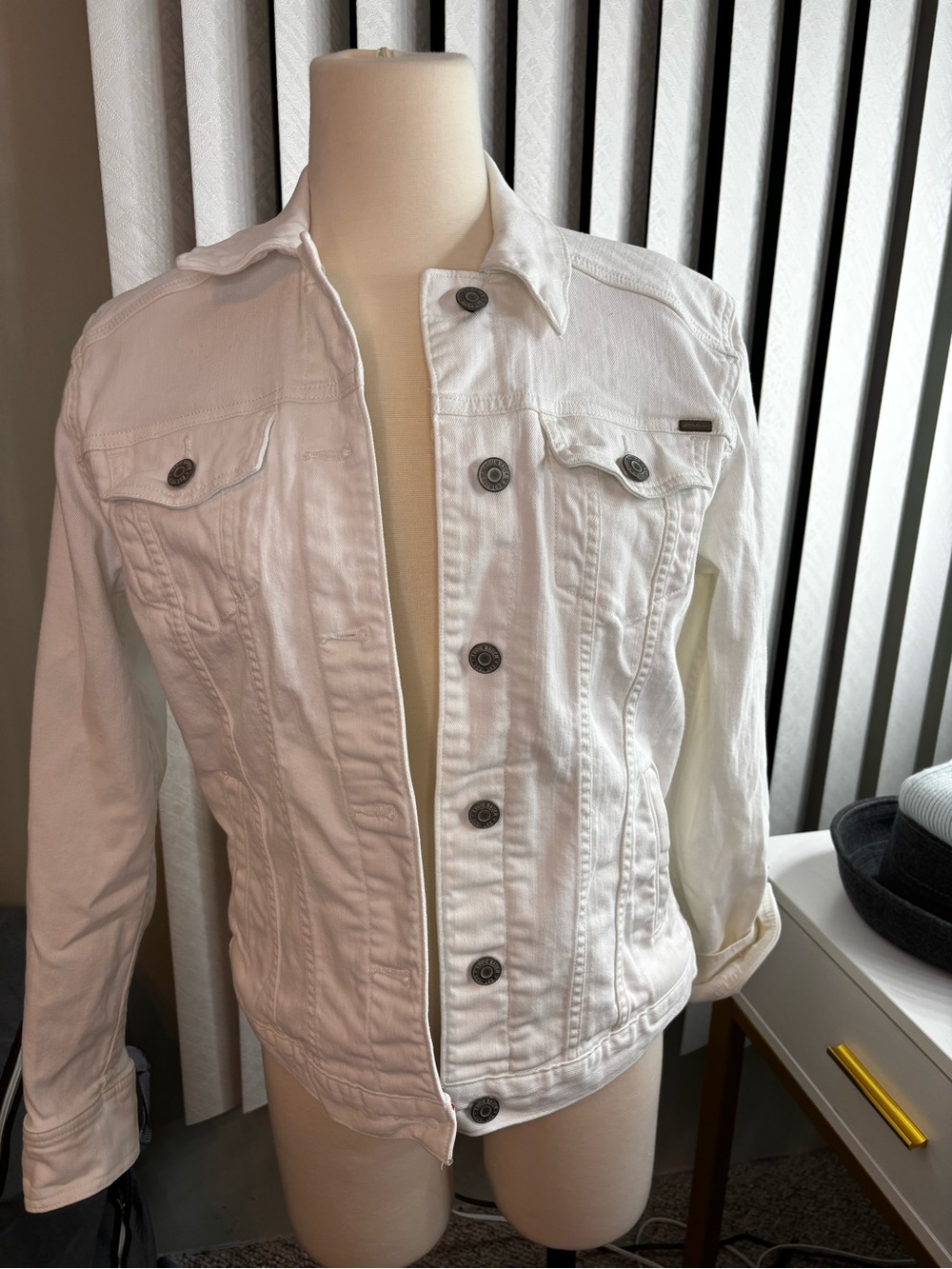 Eddie Bauer White Denim Jacket - Women's